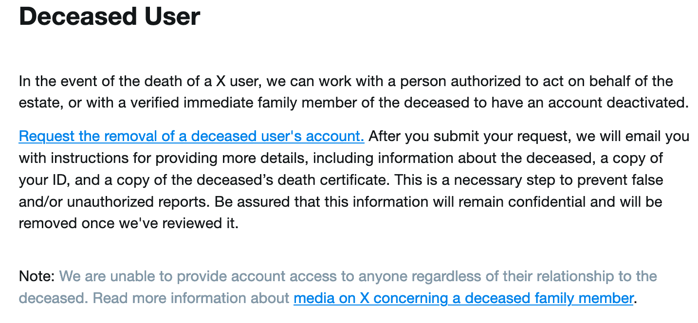 X User